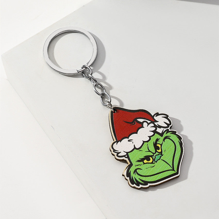 Wholesale Christmas Wooden Keychain